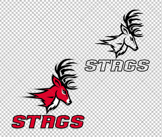 Fairfield Stags Alternate 2002, Svg, Dxf, Eps, Png - SvgShopArt