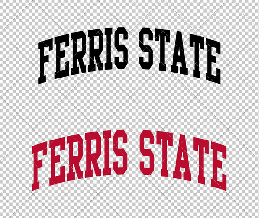 Ferris State Bulldogs Wordmark 2011, Svg, Dxf, Eps, Png - SvgShopArt