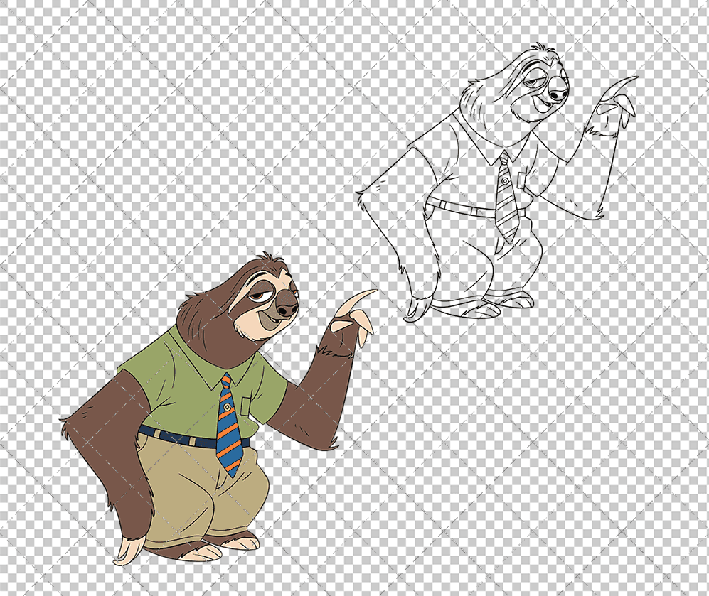 Flash The Sloth - Zootopia, Svg, Dxf, Eps, Png SvgShopArt