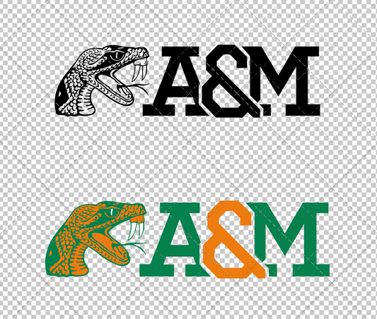 Florida A&M Rattlers Alternate 2013, Svg, Dxf, Eps, Png - SvgShopArt