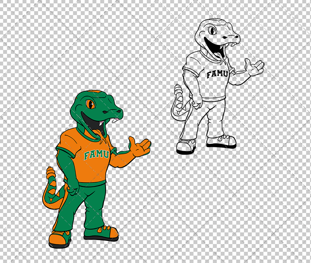 Florida A&M Rattlers Mascot 2013, Svg, Dxf, Eps, Png - SvgShopArt
