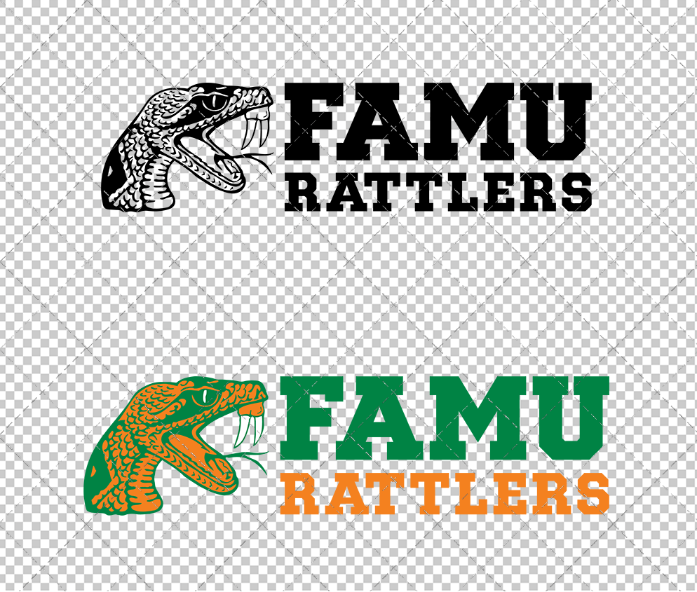 Florida A&M Rattlers Secondary 2013 002, Svg, Dxf, Eps, Png - SvgShopArt