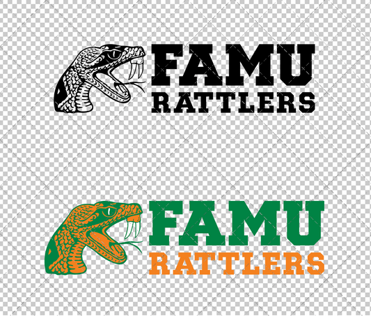 Florida A&M Rattlers Secondary 2013 002, Svg, Dxf, Eps, Png - SvgShopArt