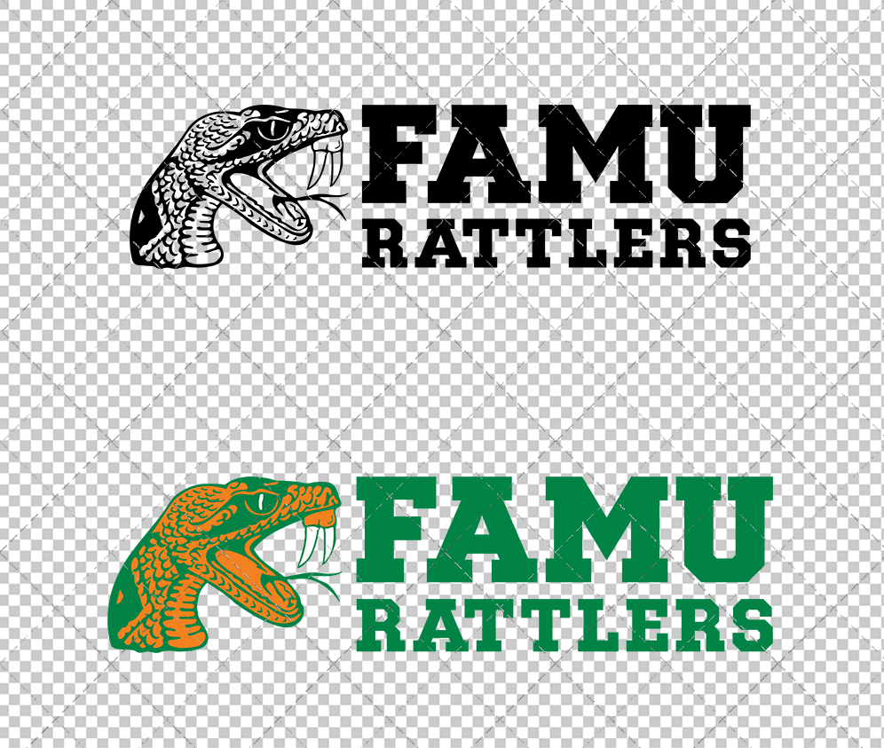 Florida A&M Rattlers Secondary 2013 003, Svg, Dxf, Eps, Png - SvgShopArt