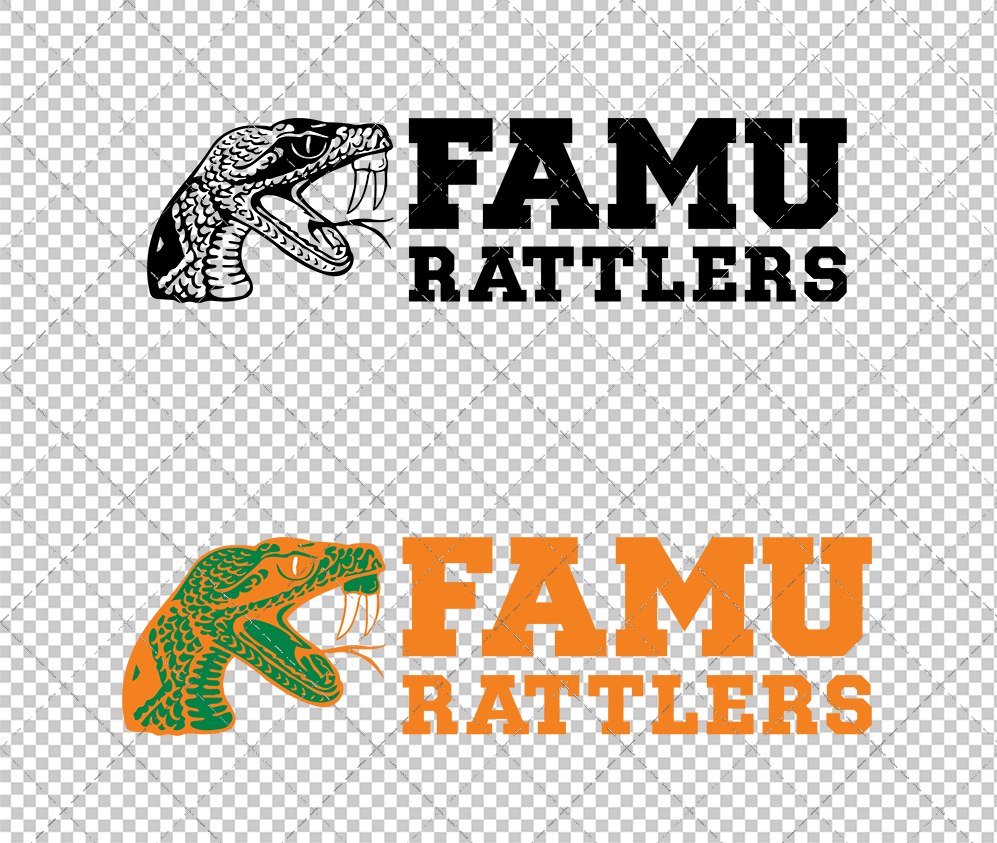 Florida A&M Rattlers Secondary 2013 004, Svg, Dxf, Eps, Png - SvgShopArt