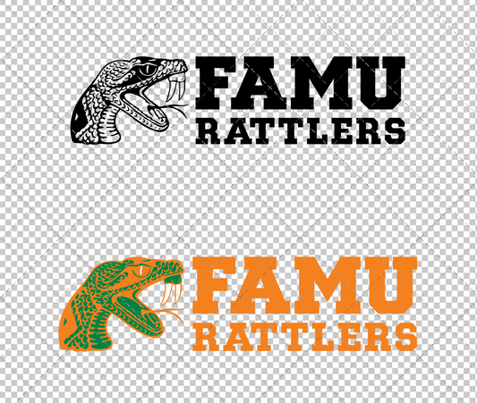 Florida A&M Rattlers Secondary 2013 004, Svg, Dxf, Eps, Png - SvgShopArt