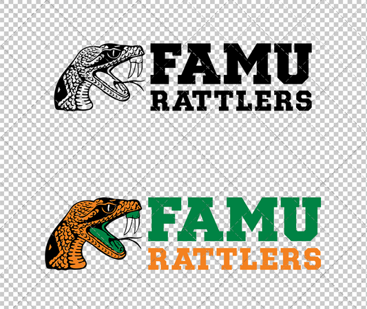 Florida A&M Rattlers Secondary 2013, Svg, Dxf, Eps, Png - SvgShopArt