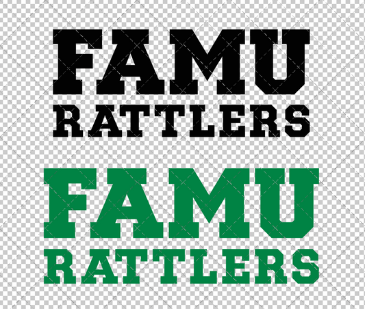 Florida A&M Rattlers Wordmark 2013 003, Svg, Dxf, Eps, Png - SvgShopArt