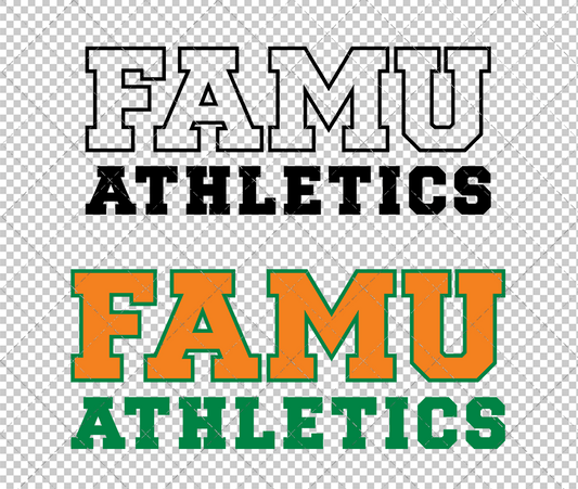 Florida A&M Rattlers Wordmark 2013 006, Svg, Dxf, Eps, Png - SvgShopArt