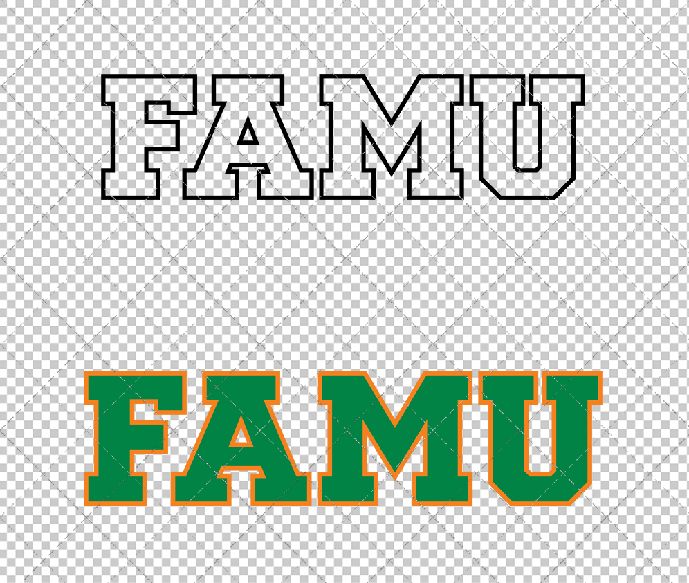 Florida A&M Rattlers Wordmark 2013 012, Svg, Dxf, Eps, Png - SvgShopArt