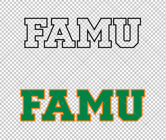 Florida A&M Rattlers Wordmark 2013 012, Svg, Dxf, Eps, Png - SvgShopArt