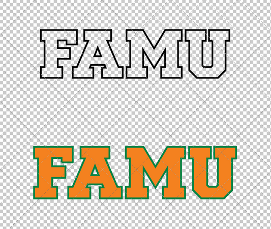 Florida A&M Rattlers Wordmark 2013 013, Svg, Dxf, Eps, Png - SvgShopArt