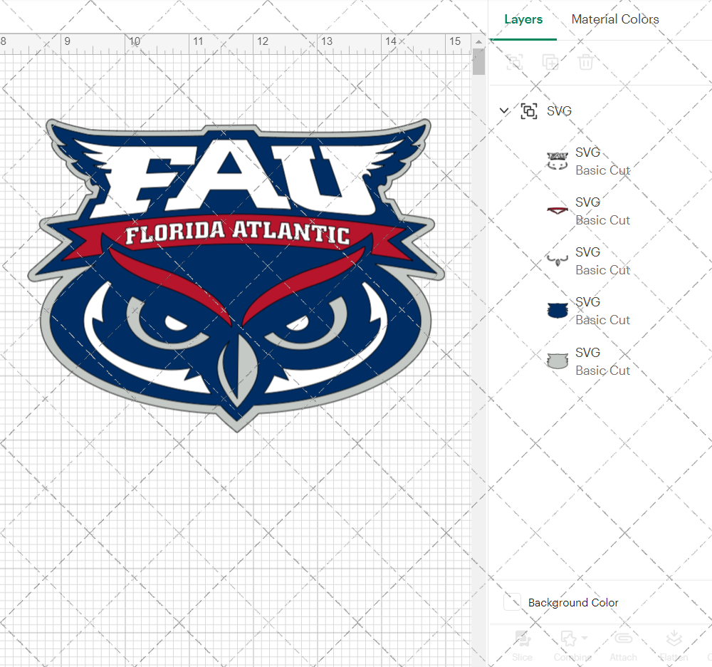 Florida Atlantic Owls Alternate 2015, Svg, Dxf, Eps, Png - SvgShopArt
