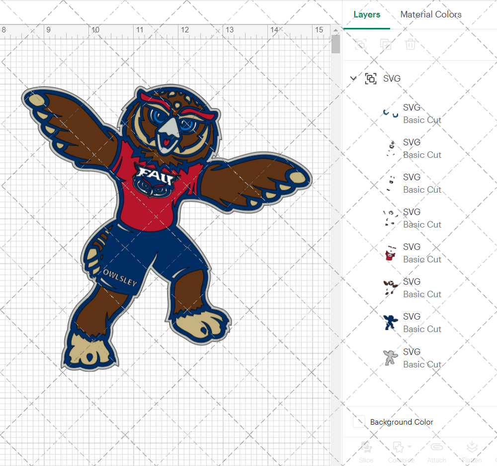 Florida Atlantic Owls Mascot 2015, Svg, Dxf, Eps, Png - SvgShopArt