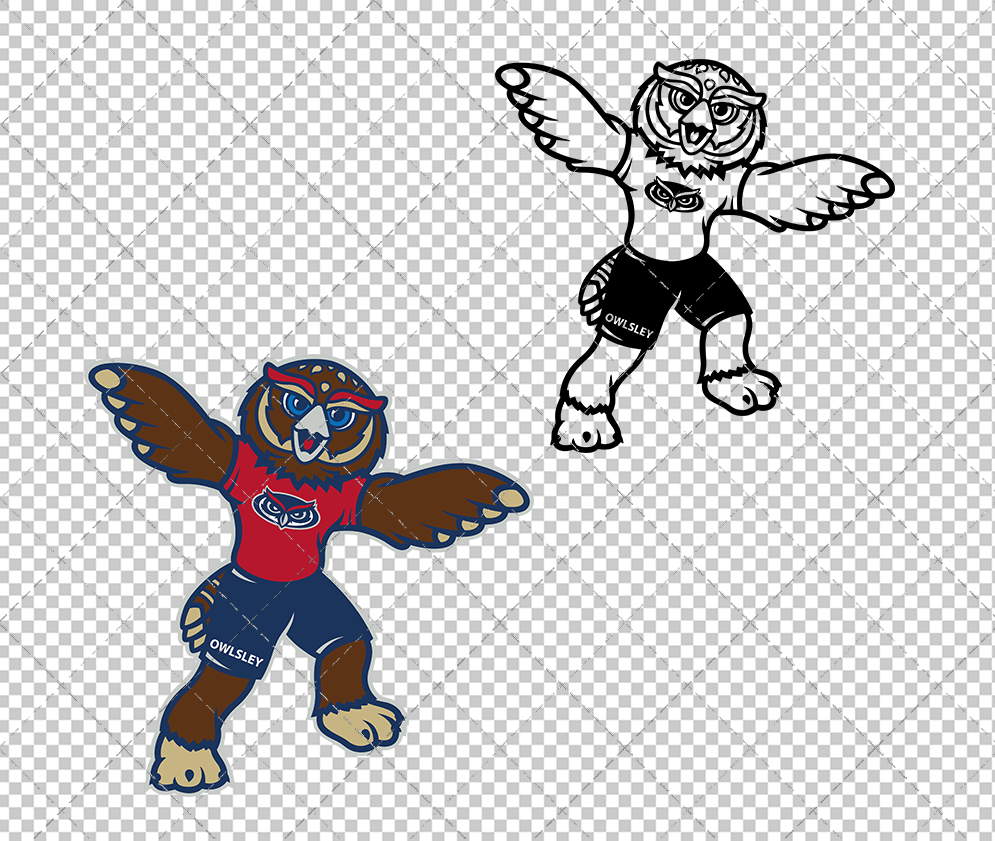 Florida Atlantic Owls Mascot 2023, Svg, Dxf, Eps, Png - SvgShopArt
