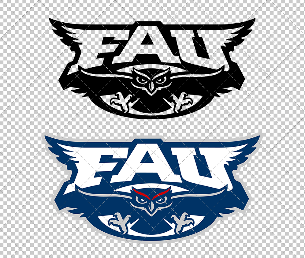 Florida Atlantic Owls Secondary 2005 003, Svg, Dxf, Eps, Png - SvgShopArt
