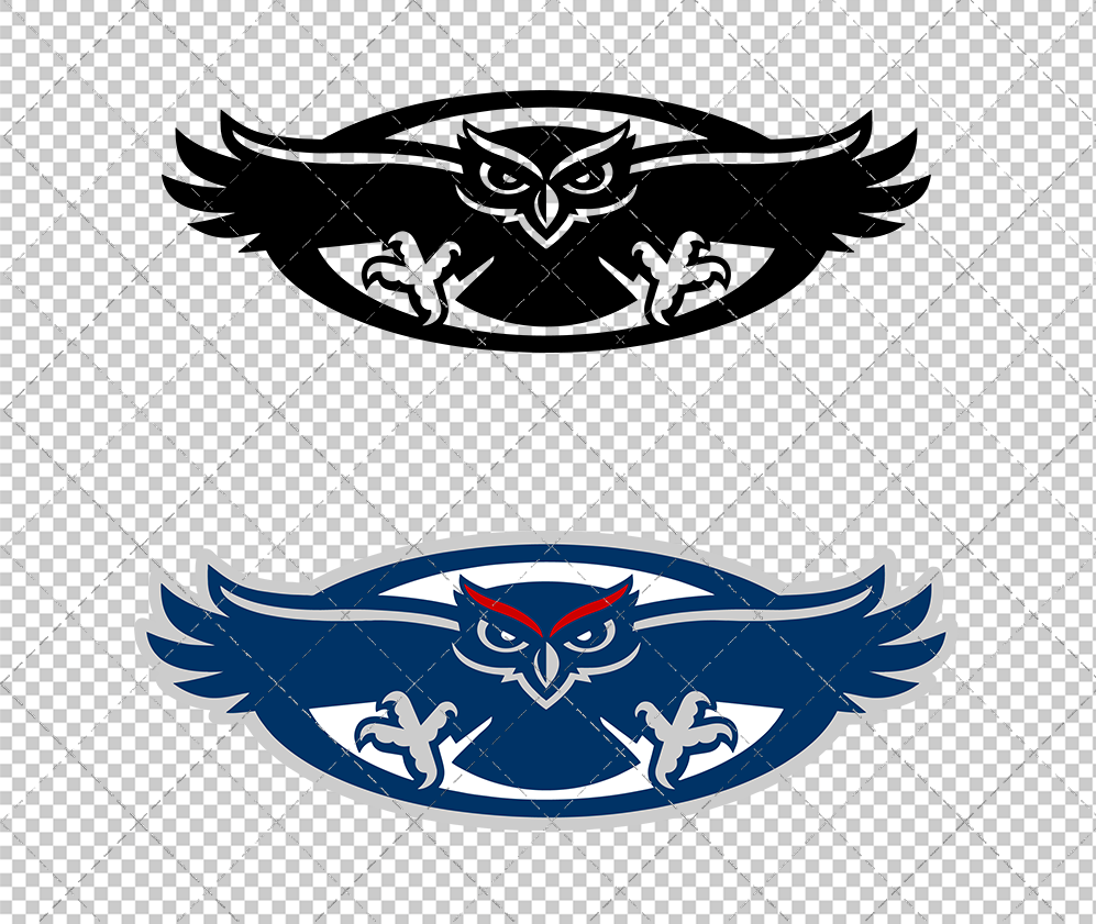 Florida Atlantic Owls Secondary 2005 004, Svg, Dxf, Eps, Png - SvgShopArt