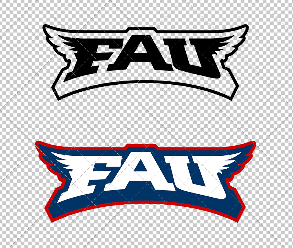 Florida Atlantic Owls Secondary 2005, Svg, Dxf, Eps, Png - SvgShopArt