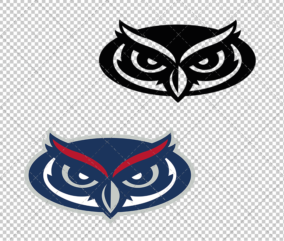 Florida Atlantic Owls Secondary 2015, Svg, Dxf, Eps, Png - SvgShopArt