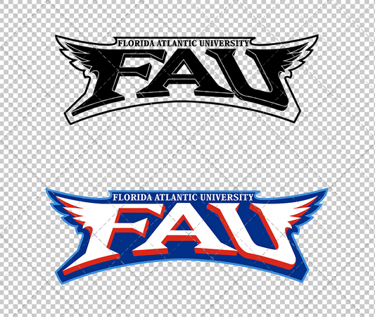 Florida Atlantic Owls Wordmark 2001, Svg, Dxf, Eps, Png - SvgShopArt