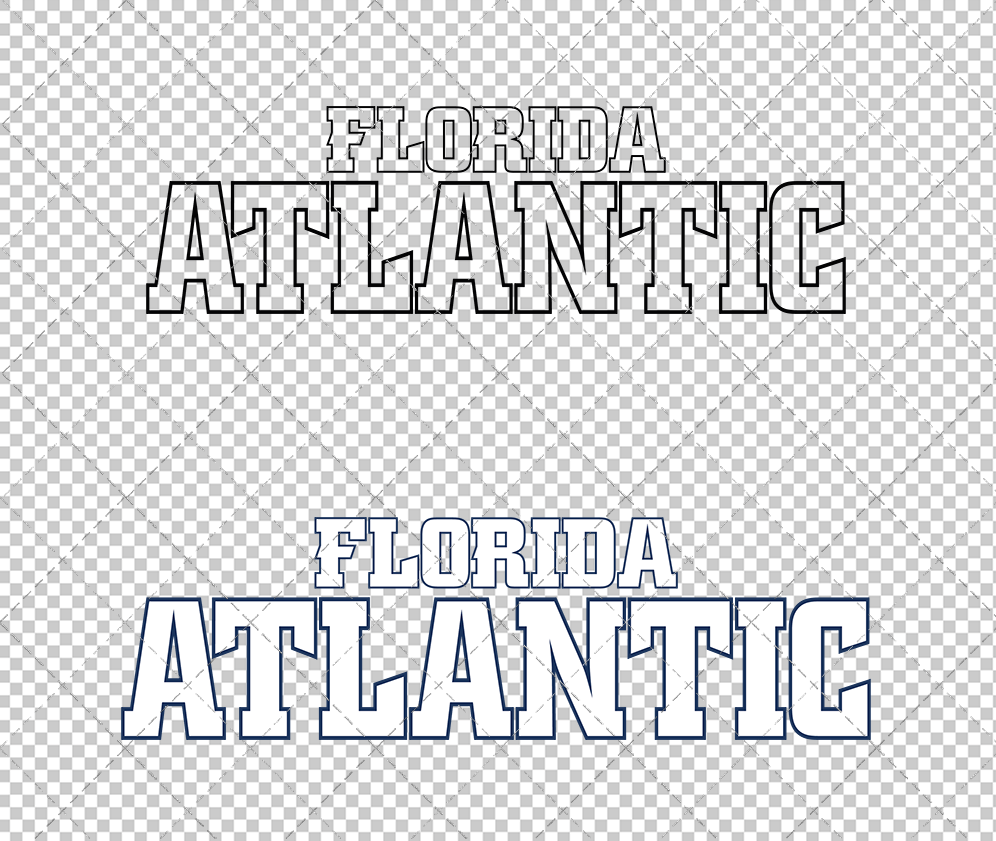 Florida Atlantic Owls Wordmark 2014 003, Svg, Dxf, Eps, Png - SvgShopArt