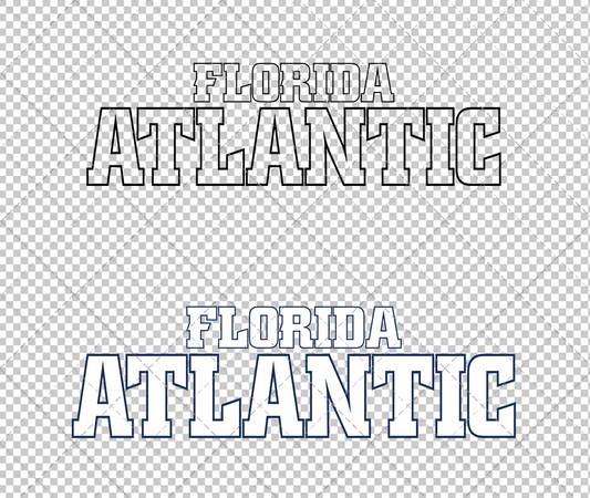 Florida Atlantic Owls Wordmark 2014 003, Svg, Dxf, Eps, Png - SvgShopArt