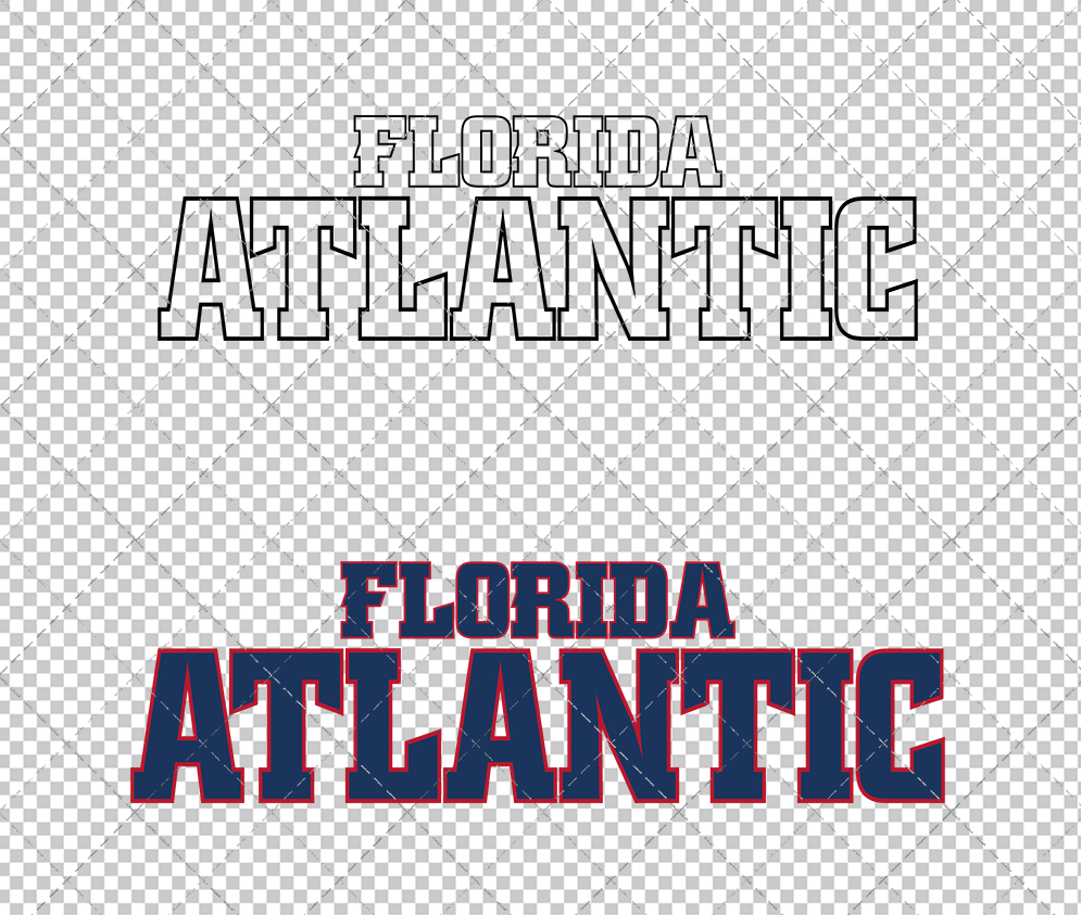 Florida Atlantic Owls Wordmark 2014, Svg, Dxf, Eps, Png - SvgShopArt