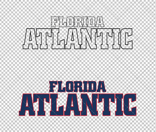 Florida Atlantic Owls Wordmark 2014, Svg, Dxf, Eps, Png - SvgShopArt