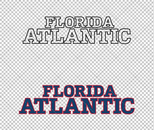 Florida Atlantic Owls Wordmark 2024 002, Svg, Dxf, Eps, Png - SvgShopArt