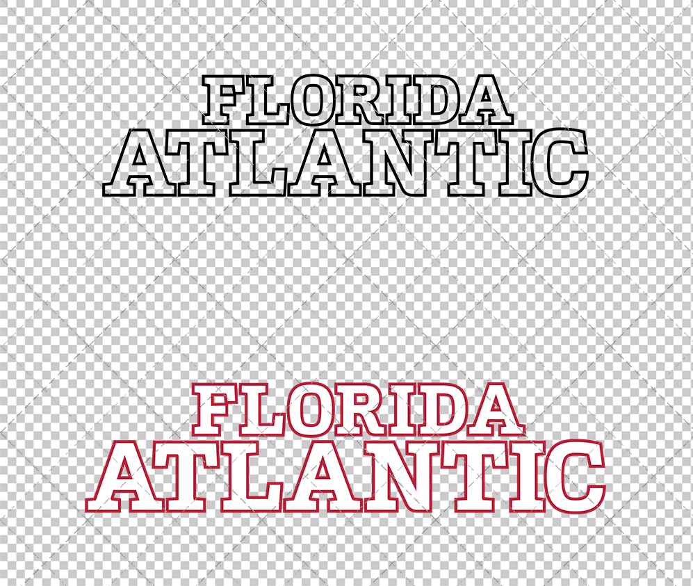Florida Atlantic Owls Wordmark 2024 003, Svg, Dxf, Eps, Png - SvgShopArt