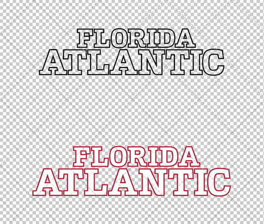 Florida Atlantic Owls Wordmark 2024 003, Svg, Dxf, Eps, Png - SvgShopArt