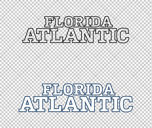Florida Atlantic Owls Wordmark 2024 004, Svg, Dxf, Eps, Png - SvgShopArt