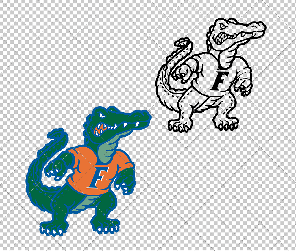 Florida Gators Secondary 1994 003, Svg, Dxf, Eps, Png - SvgShopArt