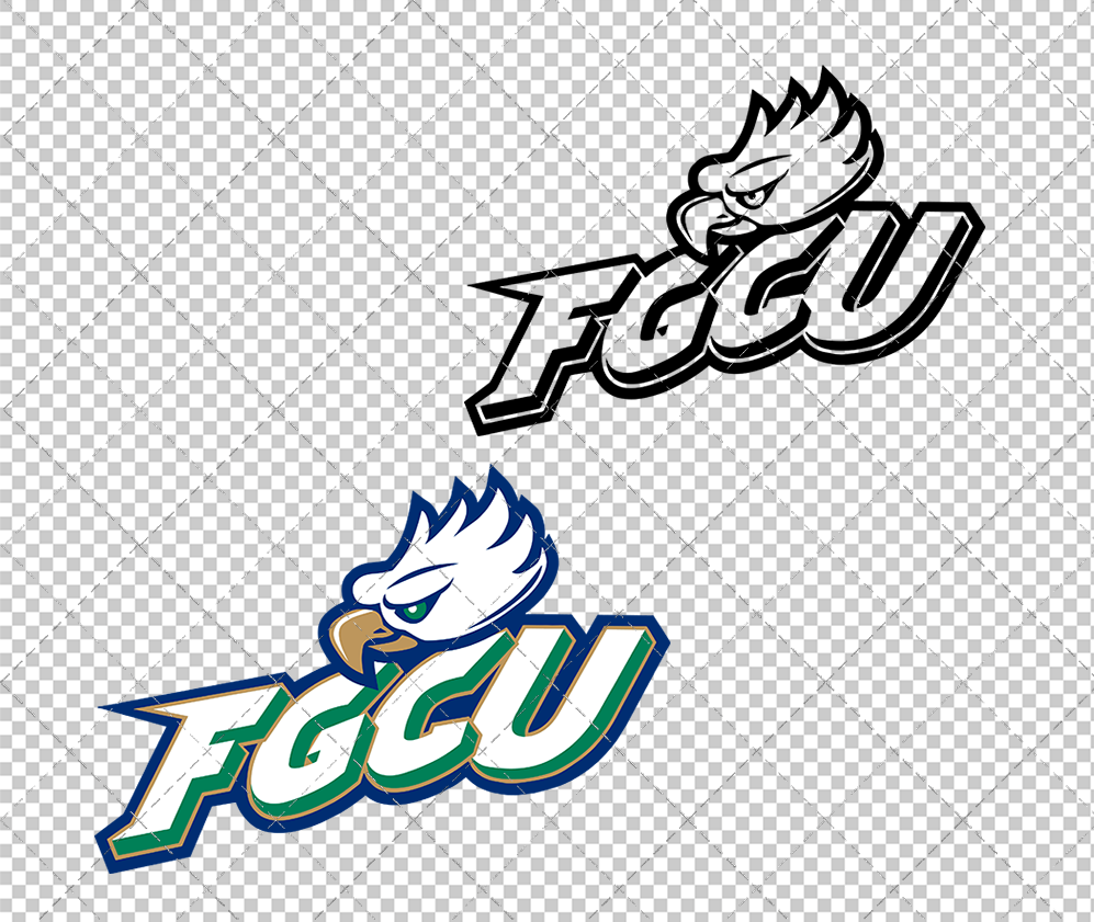 Florida Gulf Coast Eagles 2002, Svg, Dxf, Eps, Png - SvgShopArt