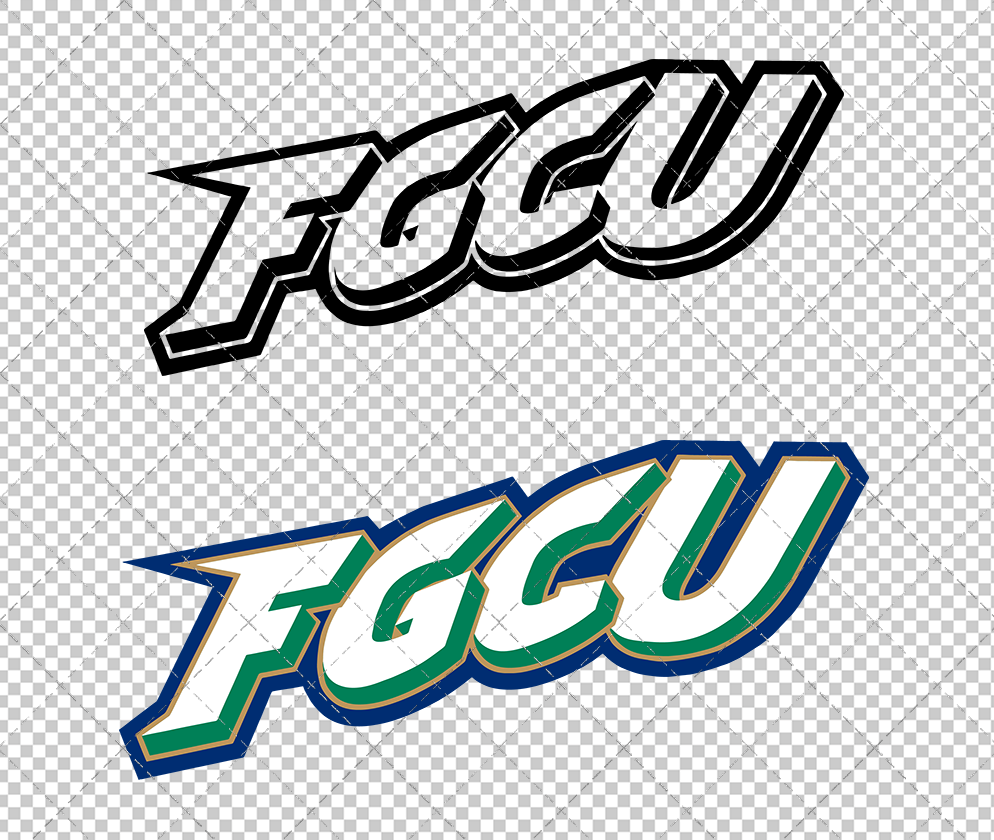 Florida Gulf Coast Eagles Secondary 2002 002, Svg, Dxf, Eps, Png - SvgShopArt