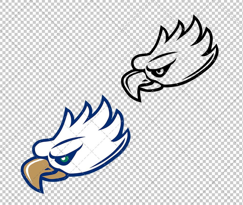 Florida Gulf Coast Eagles Secondary 2002, Svg, Dxf, Eps, Png - SvgShopArt