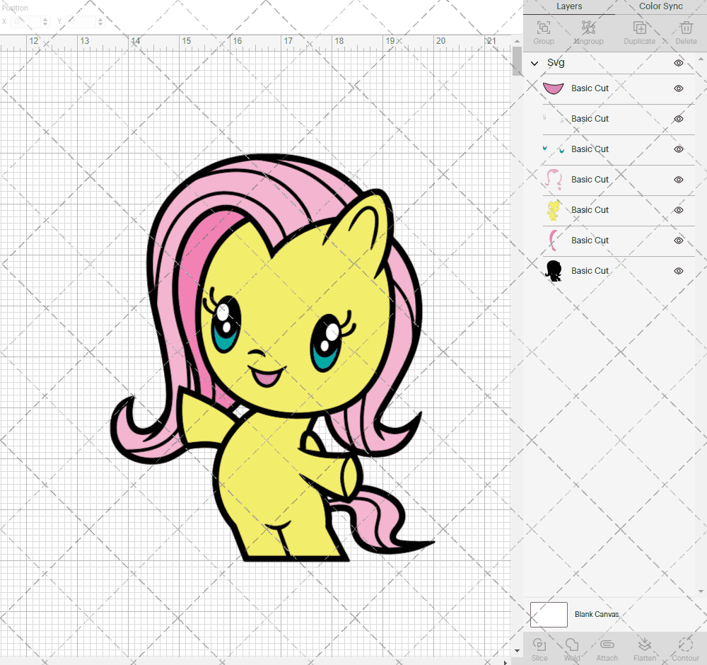 Fluttershy - MLP Cutie Mark Crew, Svg, Dxf, Eps, Png SvgShopArt