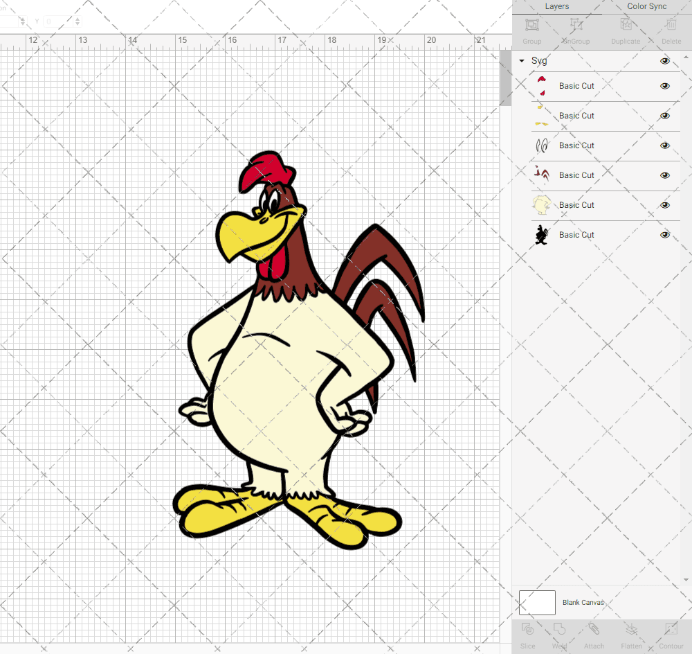 Foghorn Leghorn - Looney Tunes 002, Svg, Dxf, Eps, Png SvgShopArt