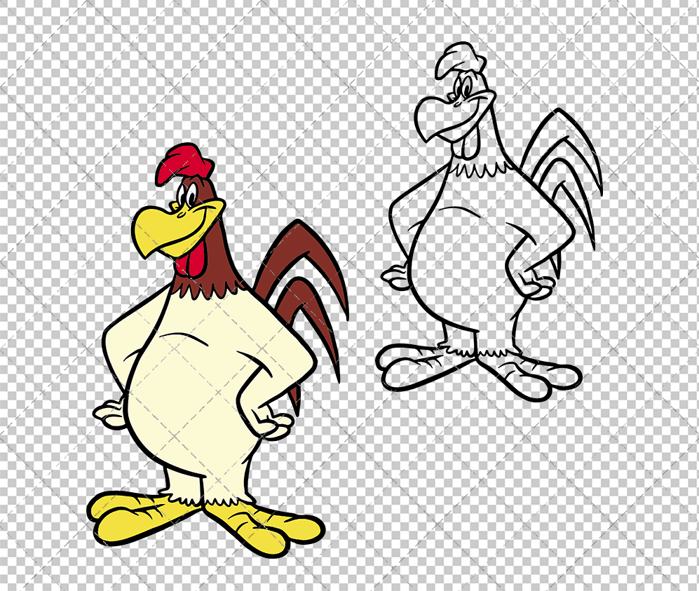 Foghorn Leghorn - Looney Tunes 002, Svg, Dxf, Eps, Png SvgShopArt