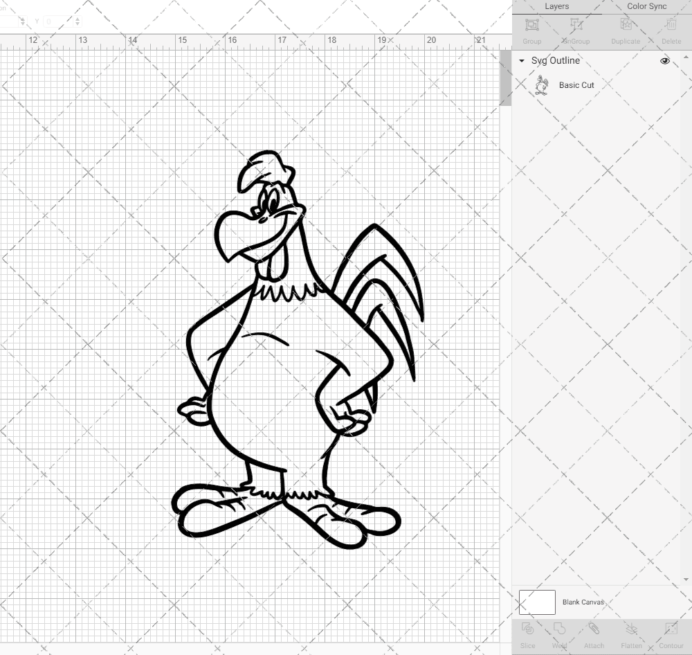 Foghorn Leghorn - Looney Tunes 002, Svg, Dxf, Eps, Png SvgShopArt