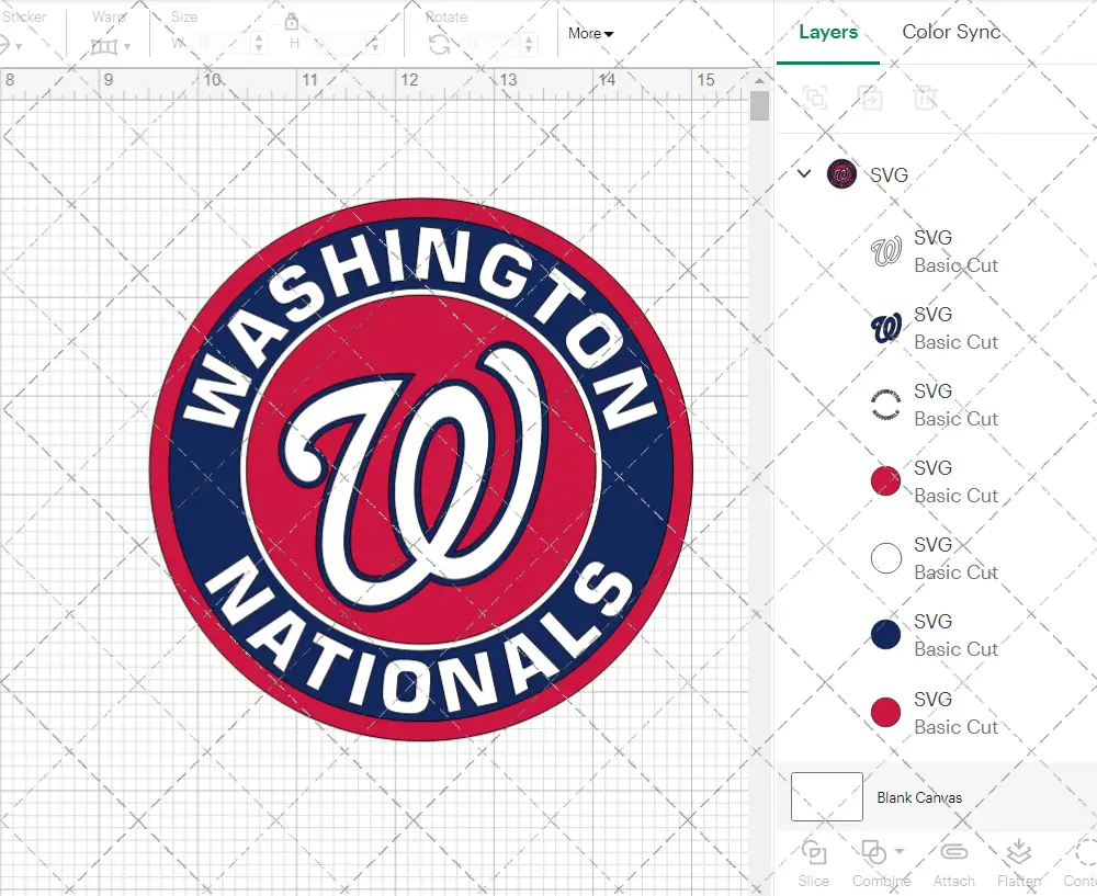 Washington Nationals Circle 2011, Svg, Dxf, Eps, Png - SvgShopArt