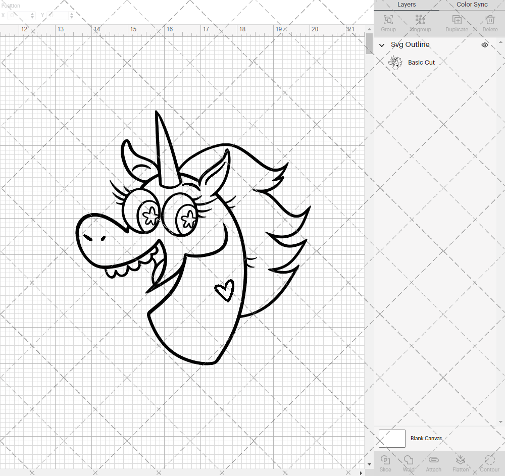 Pony Head - Star Butterfly, Svg, Dxf, Eps, Png - SvgShopArt