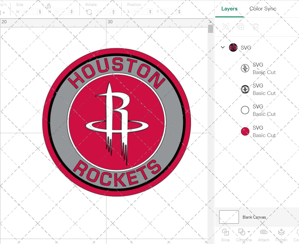 Houston Rockets Circle 2014 002, Svg, Dxf, Eps, Png - SvgShopArt