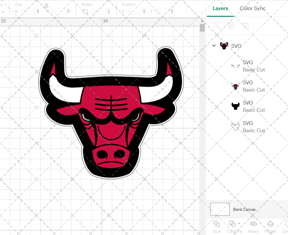Chicago Bulls Concept 1972 002, Svg, Dxf, Eps, Png - SvgShopArt