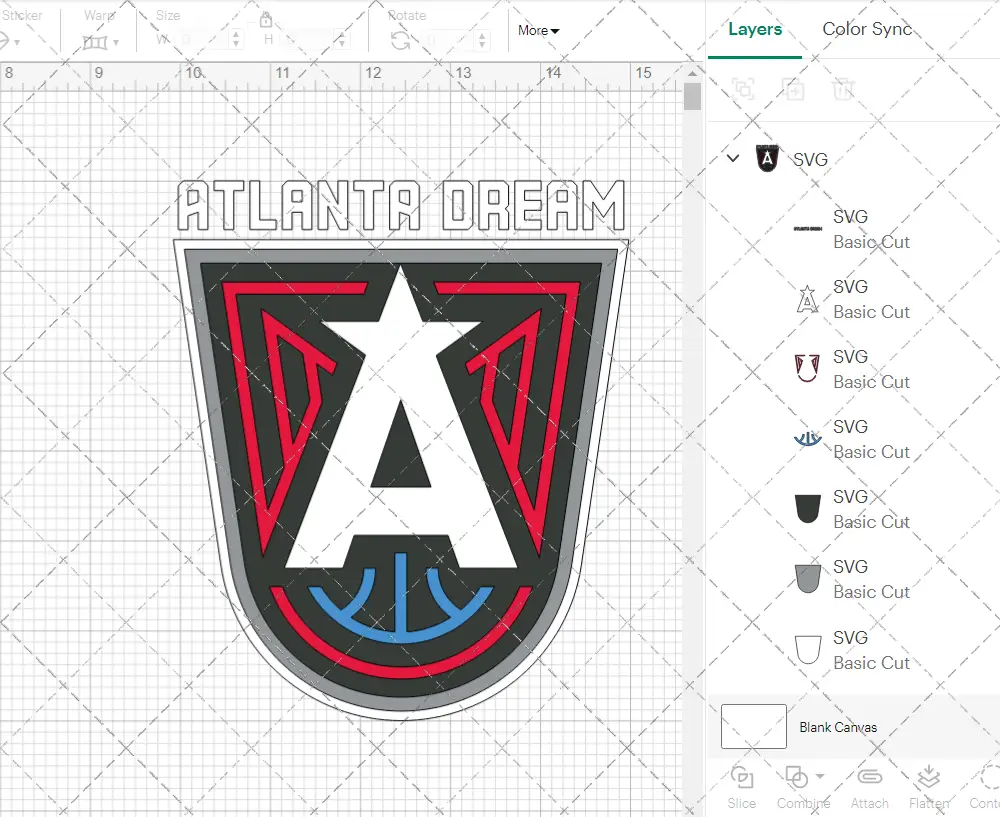 Atlanta Dream Secondary 2022, Svg, Dxf, Eps, Png - SvgShopArt