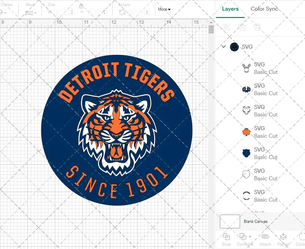 Detroit Tigers Circle 1994 002, Svg, Dxf, Eps, Png - SvgShopArt