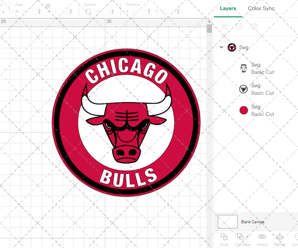 Chicago Bulls Circle 1972, Svg, Dxf, Eps, Png - SvgShopArt