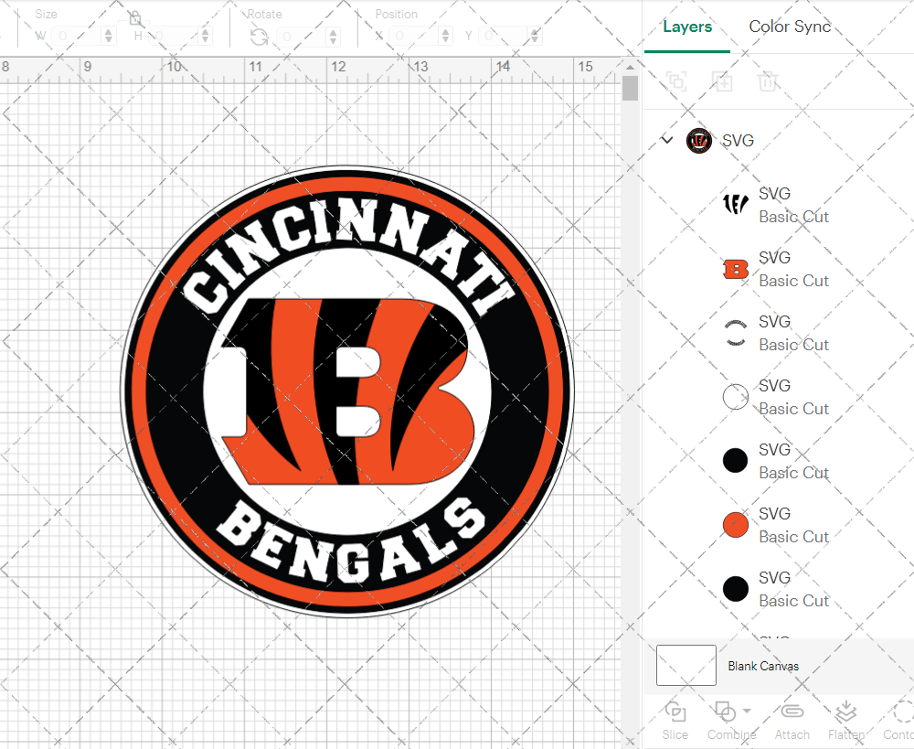 Cincinnati Bengals Circle 2004 002, Svg, Dxf, Eps, Png - SvgShopArt