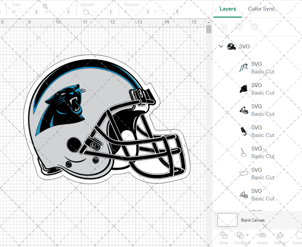 Carolina Panthers Helmet 2012 002, Svg, Dxf, Eps, Png - SvgShopArt