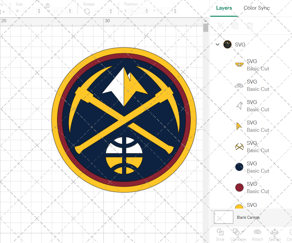 Denver Nuggets Alternate 2018, Svg, Dxf, Eps, Png - SvgShopArt